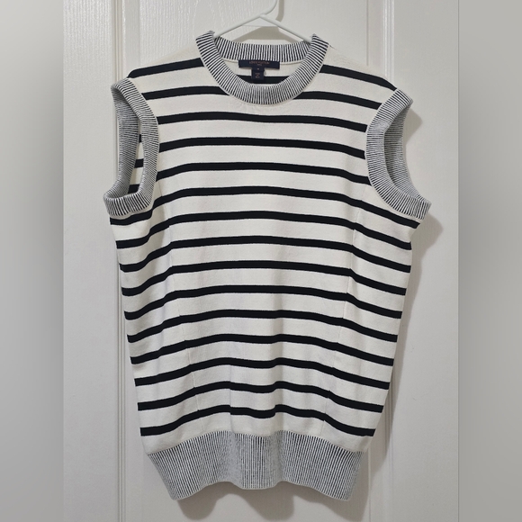 Louis Vuitton Sweaters - Louis Vuitton Black and White Striped Sweater
